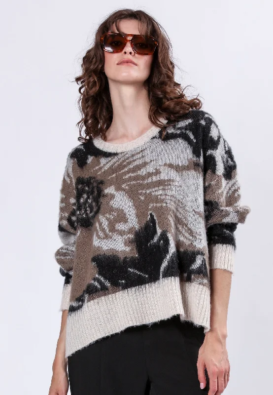 ECCENTRIC JUMPER STONE & TAUPE