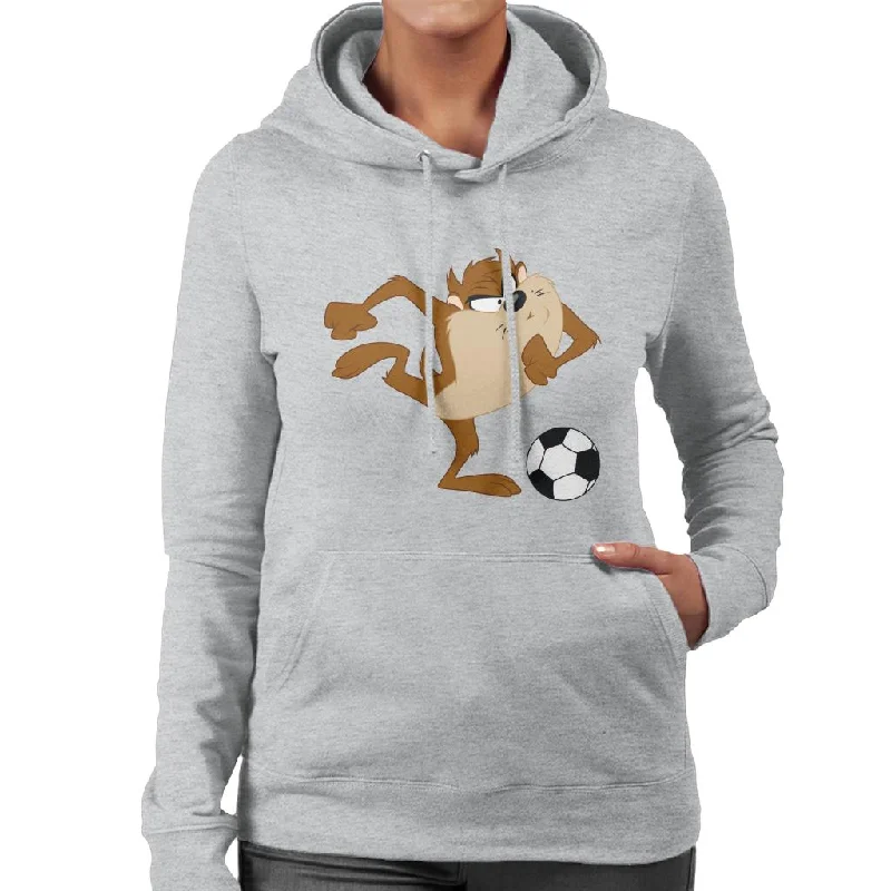 Looney Tunes Football Taz The Striker Women's Hooded Sweatshirt