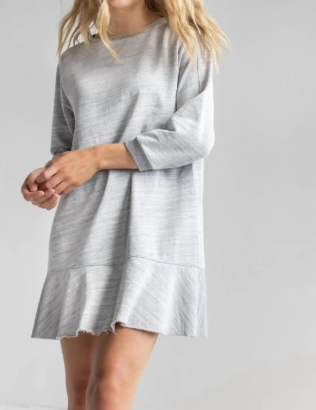 Sweatshirt Dress In Gray