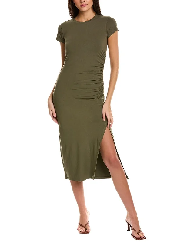 Theory Shirred Midi Dress