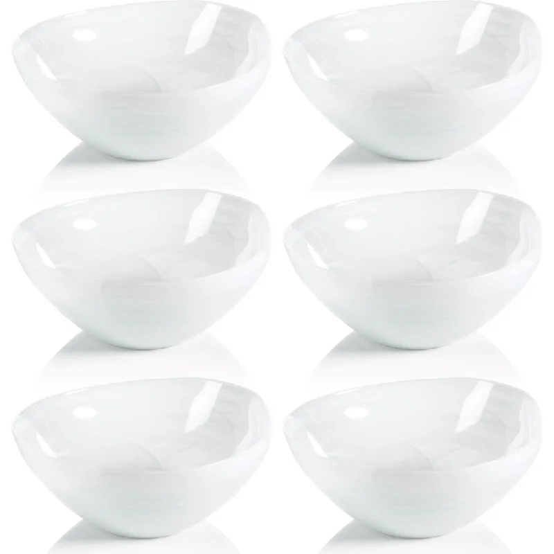 Reneta Alabaster Glass Bowls, Set of 6