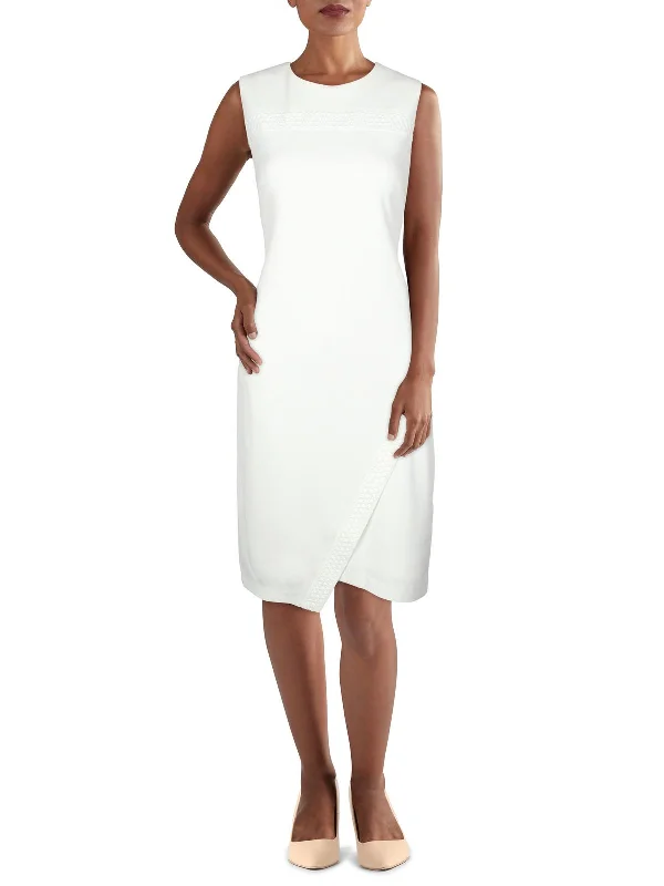 Womens Scuba Mini Sheath Dress