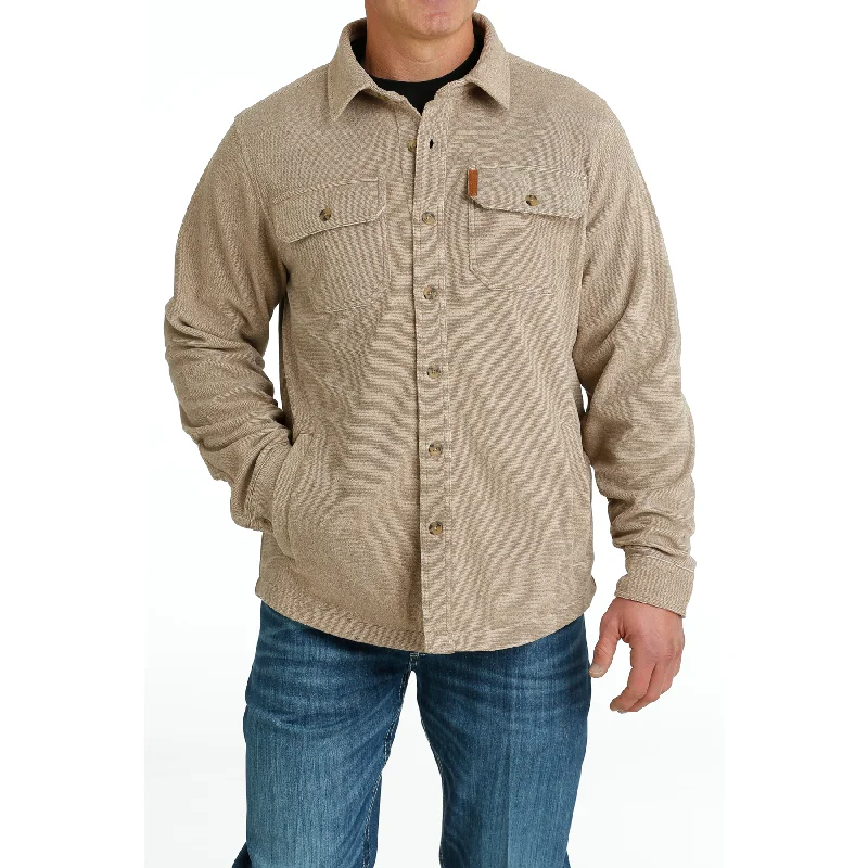 Cinch Men's Khaki Button Down Shirt Jacket MWJ1229002