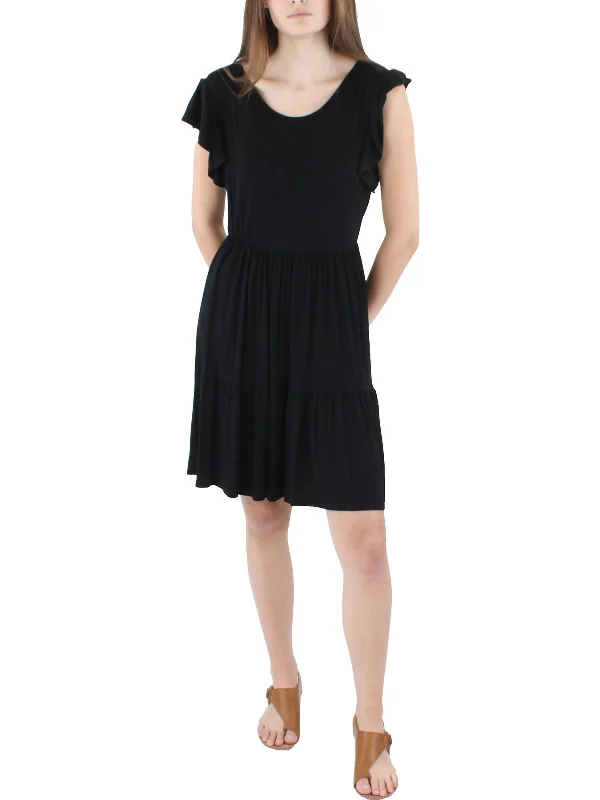 Womens Casual Tiered Babydoll Dress