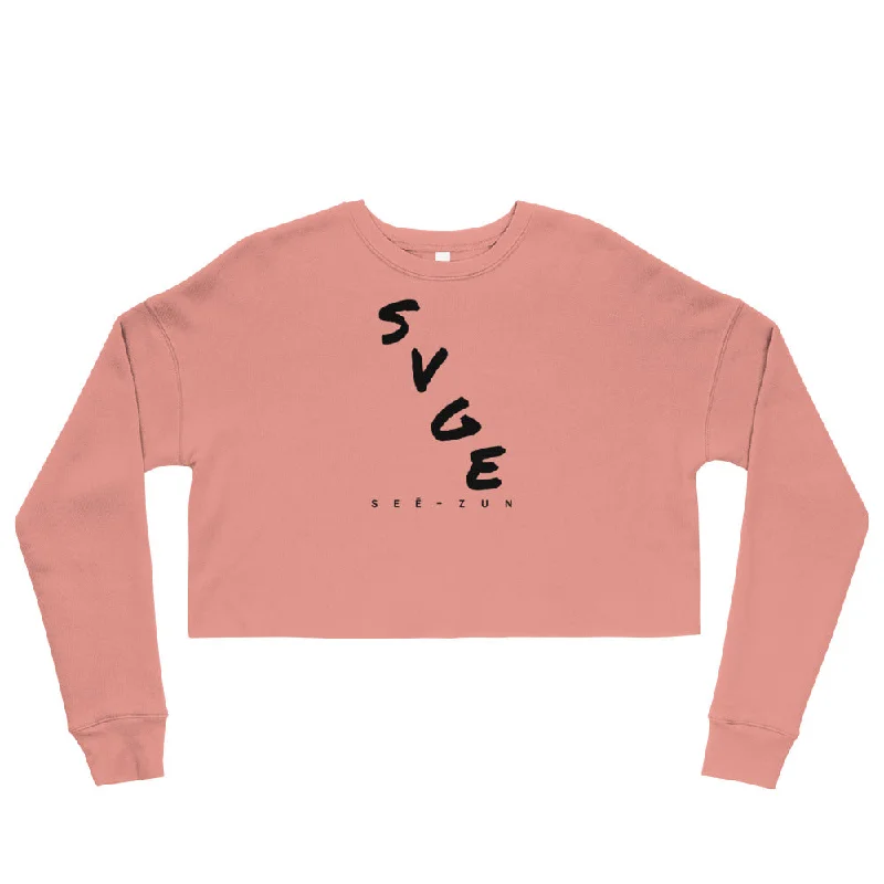 SVGE Collection Cola Crop Sweatshirt