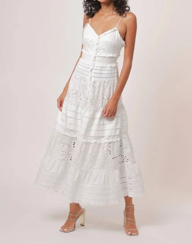 Pixie Maxi Dress In White