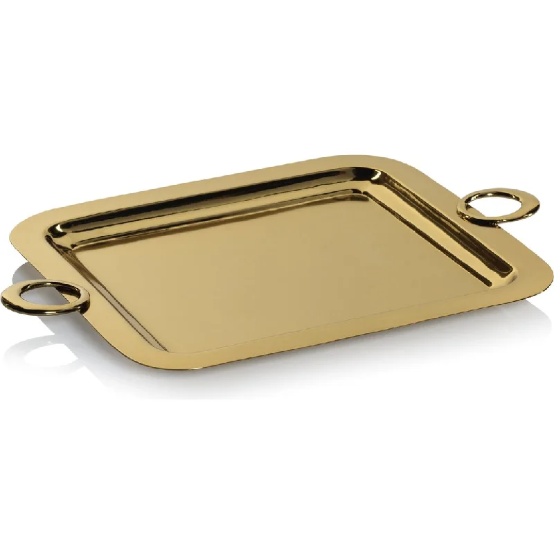 Ollie Gold Polished Brass Serving Tray