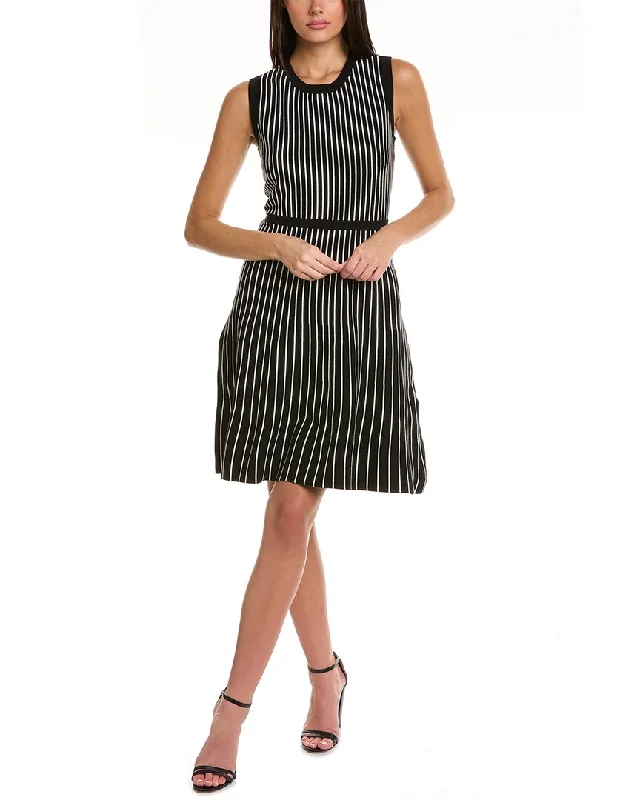 Anne Klein Striped A-Line Dress