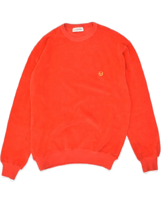 STEFANEL Womens Sweatshirt Jumper IT 44 Medium  Orange Cotton