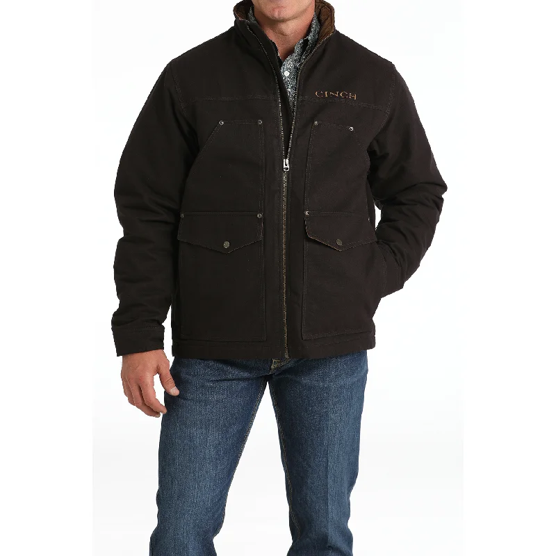 Cinch Men's Concealed Carry Canvas Brown Jacket MWJ1068004