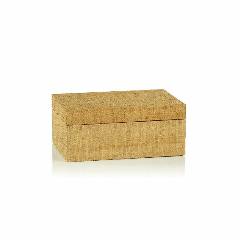 Mati Natural Grasscloth Decorative Box