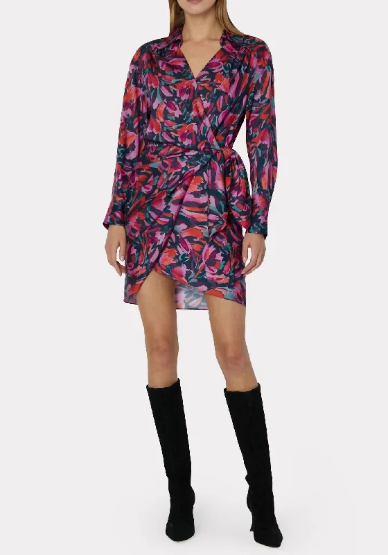 Jordan Tulip Boutique Print Dress In Multi