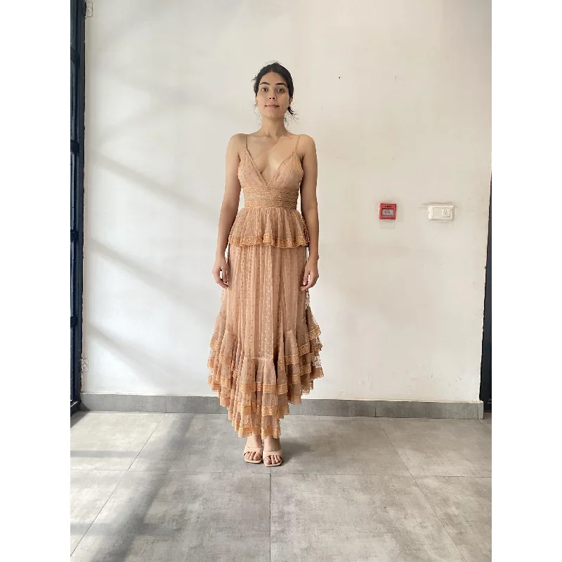 Aria Nude Long Dress