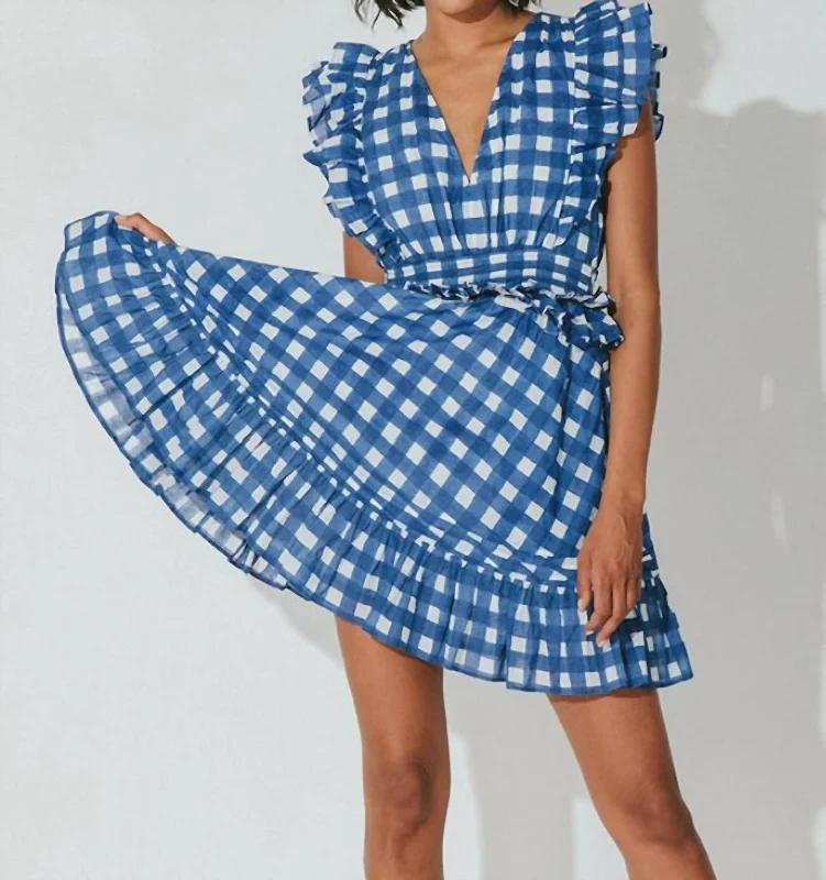 Benny Mini Dress In Gingham