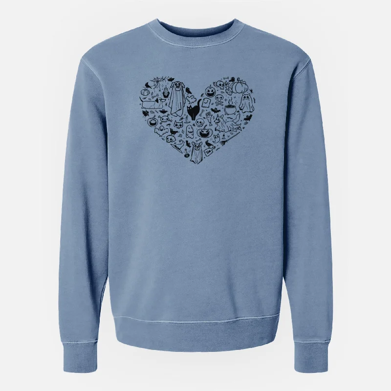 Halloween Heart - Unisex Pigment Dyed Crew Sweatshirt