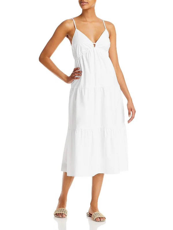 Avril Womens Summer Tiered Sundress