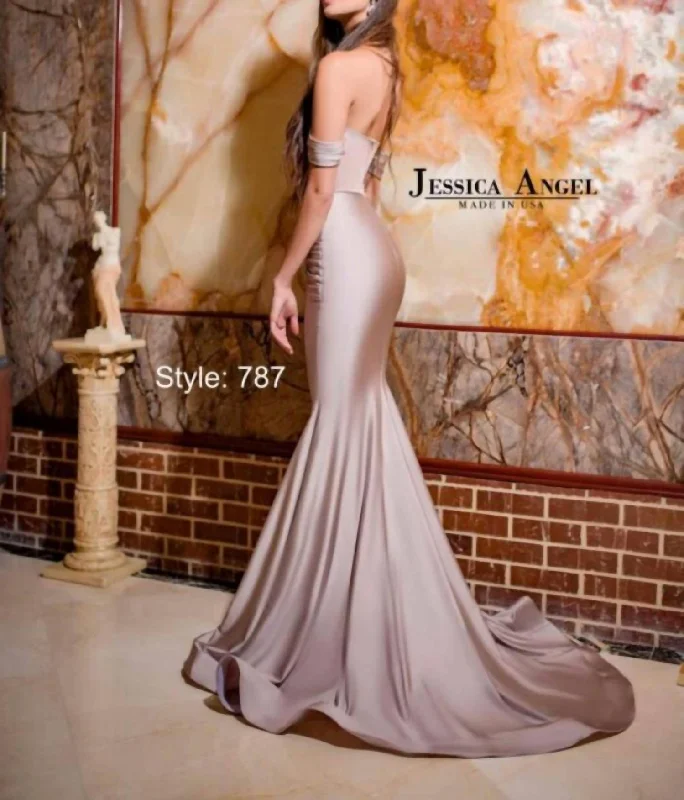 Evening Gown In Blush