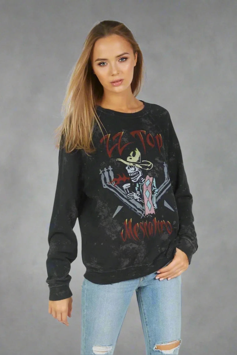 Lauren Moshi Anela ZZ Top Band Sweater