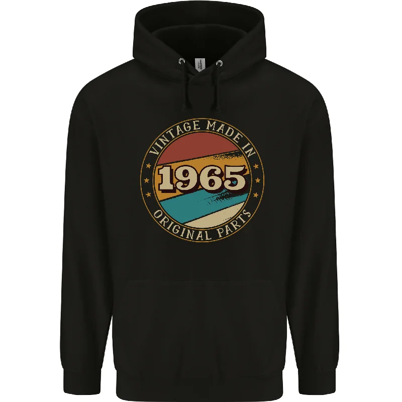 59th Birthday  Vintage Made In 1965 Mens 80% Cotton Hoodie