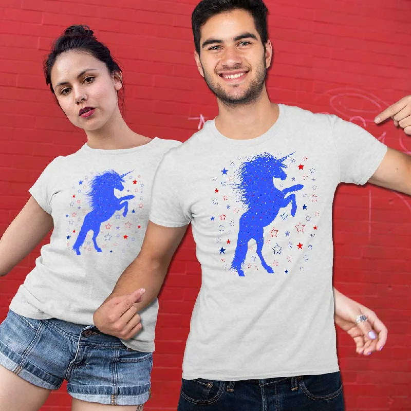 Unicorn graphic print unisex t-shirt