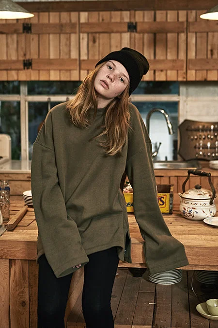 Oversized Sweatshirt - Olive