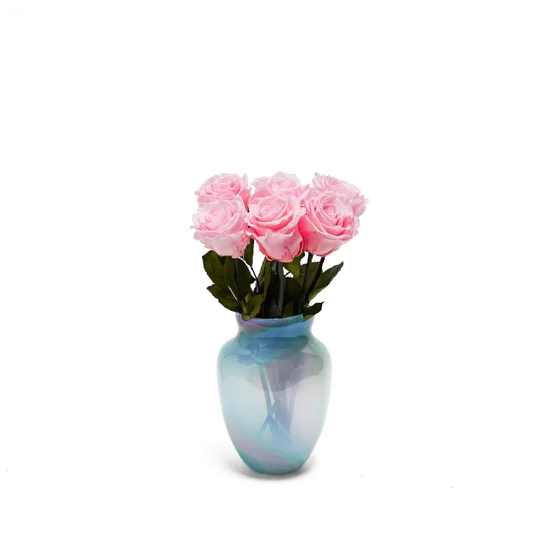 Natural Glass Vase | Oceano | Pink