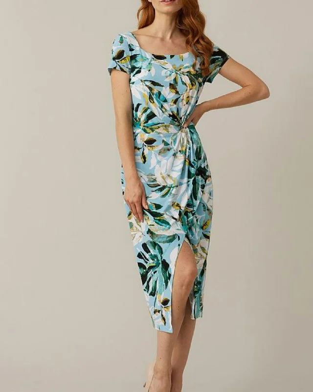 Tropical Print Dress Style 221225