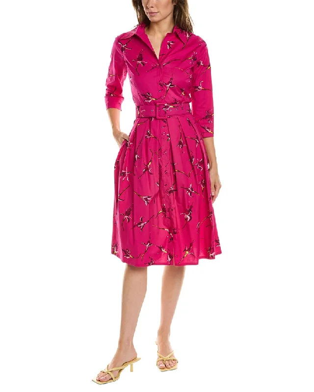 Samantha Sung Audrey 1 3/4-Sleeve Shirtdress