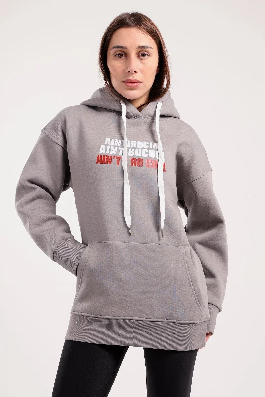 Call Me Antisocial Print Hoodie (39706) - Fit Freak