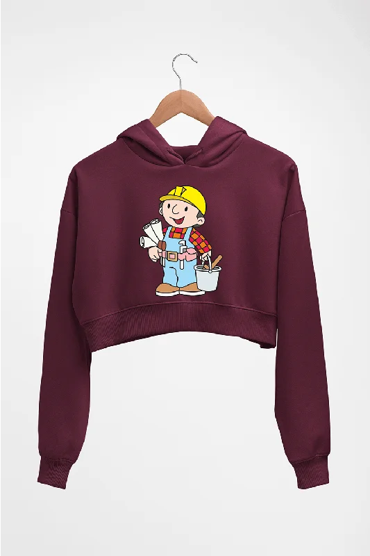 Bob the Builder Crop HOODIE FOR WOMEN