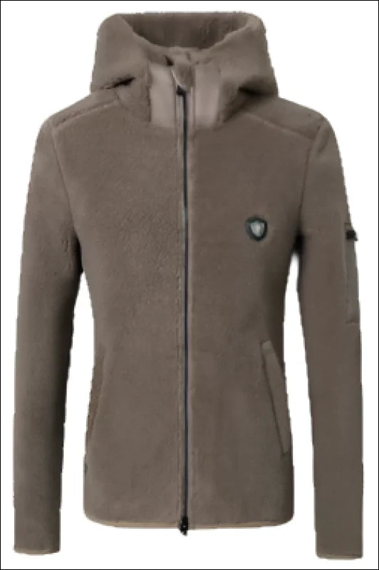 Covalliero Women's Full Zip Hoody Jacket - Taupe