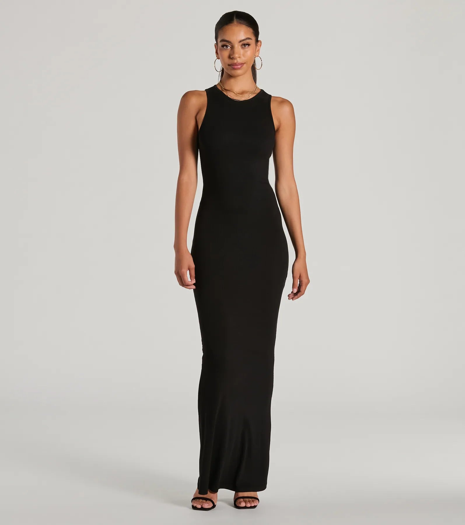 Laid Back Fave Crew Neck Tank Maxi Dress