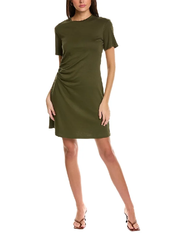 Theory Side Drape Mini Dress