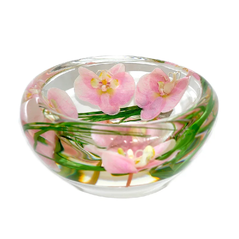 Pink Phalaenopsis Flower Bowl