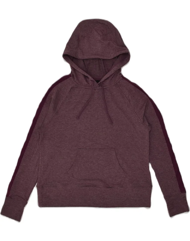 MOUNTAIN WAREHOUSE Womens Hoodie Jumper UK 10 Small Maroon Cotton