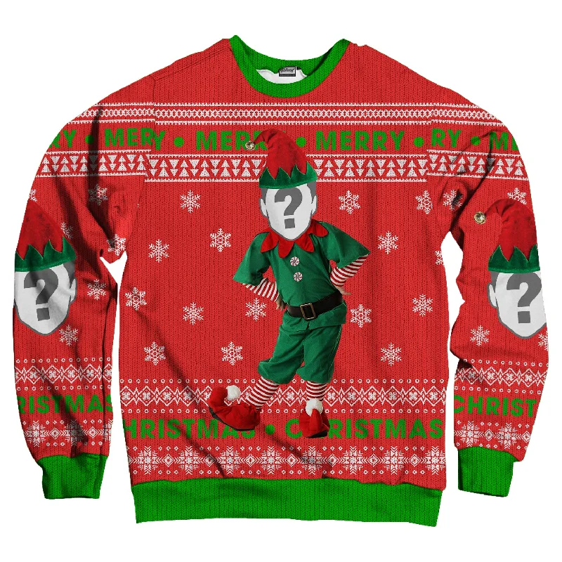 Custom Christmas Elf Unisex Sweatshirt