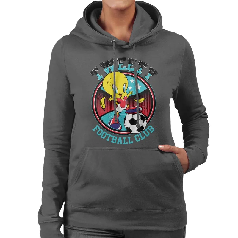 Looney Tunes Football Tweety FC Women's Hooded Sweatshirt