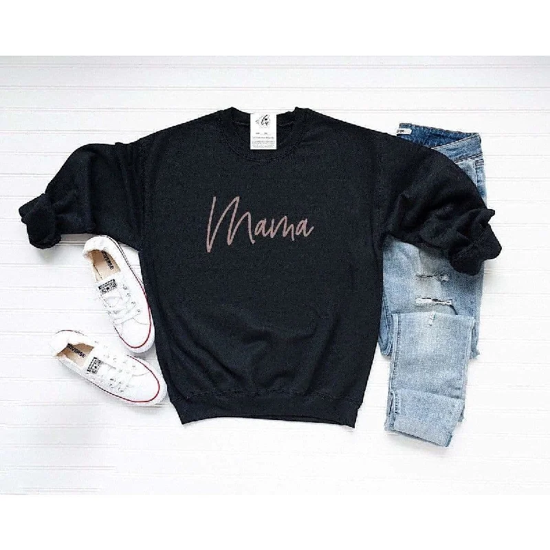 Mama Script Crew Black