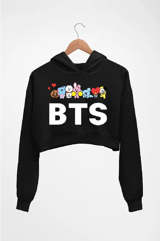 BTS Crop HOODIE FOR WOMEN