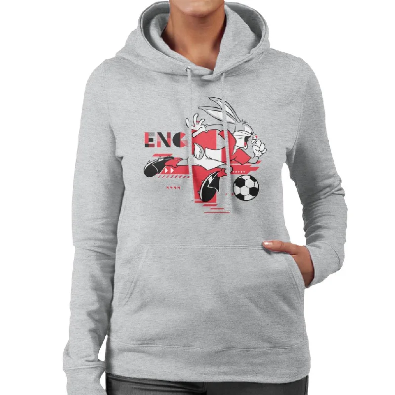 Looney Tunes Football Bugs Bunny Sprinting Women's Hooded Sweatshirt