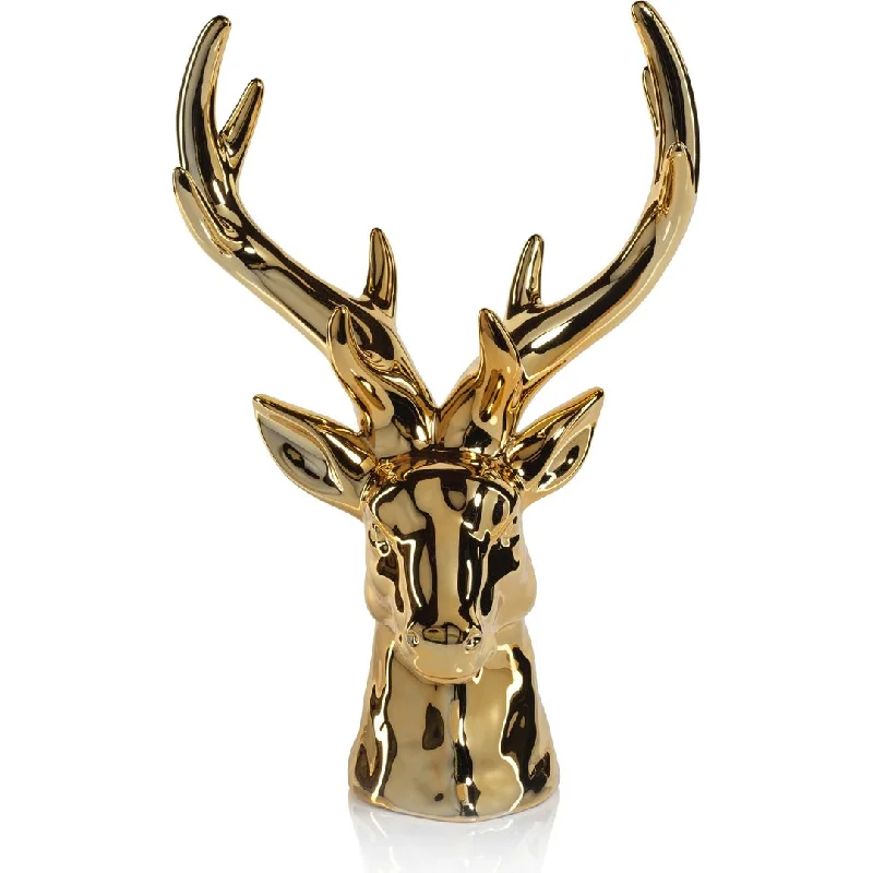 Rocky Mountain 15.5" Ceramic Stag Head Figurine Statue