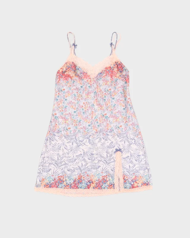 Victoria's Secret Y2K Spring Floral and Lace Mini Slip - XS