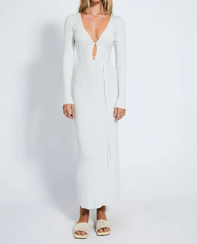 Reagan Dress In Off White