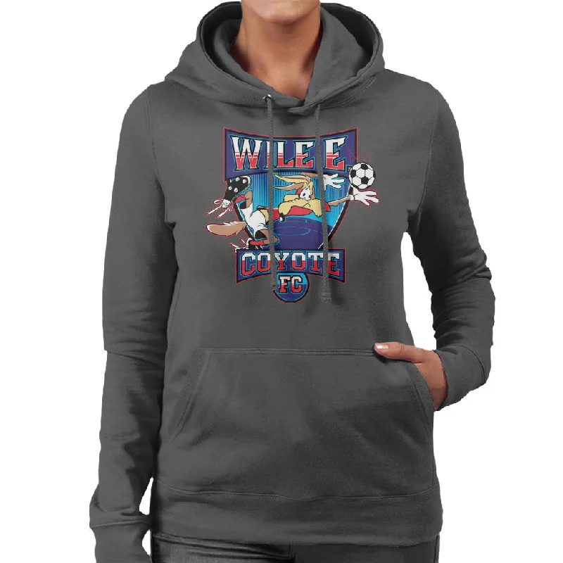 Looney Tunes Football Wile E Coyote FC Women's Hooded Sweatshirt