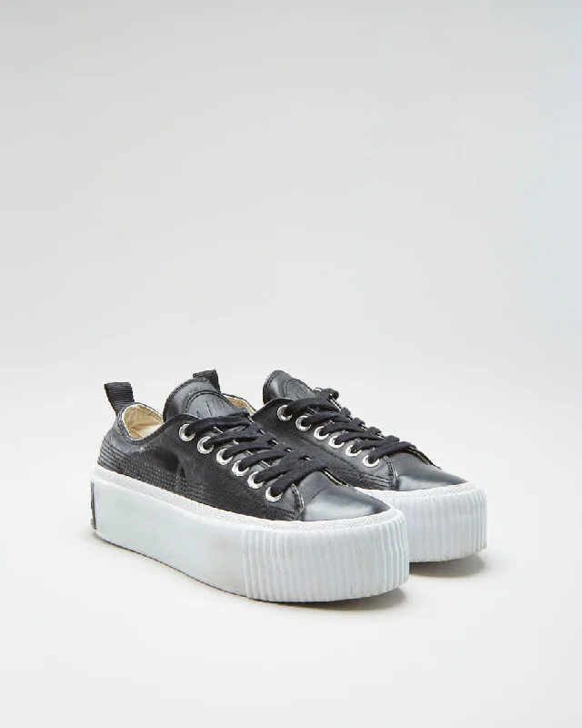 Mcq Alexander McQueen Swallow Low Top Platform Plimsoll Sneakers - Womens UK 3