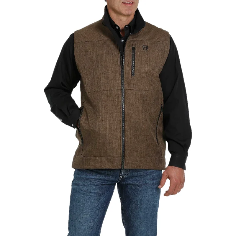 Cinch Men's Concealed Carry Bonded Brown Vest MWV1541004