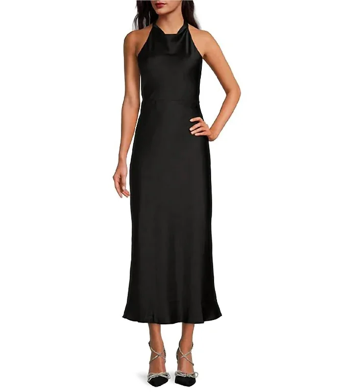 Eyes On Me Maxi Dress In Black