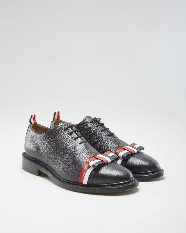 Thom Browne Black Bow Whole cut Oxford Shoes - Womens UK 6